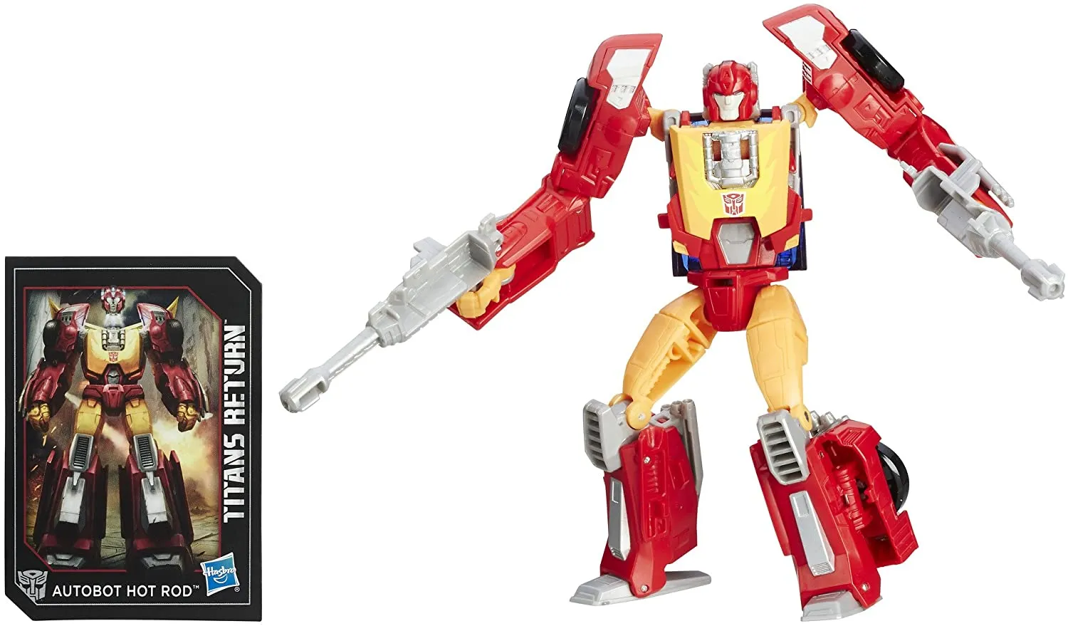 Hot Rod with Firedrive | Titans Return Transformers Figure | TFSource