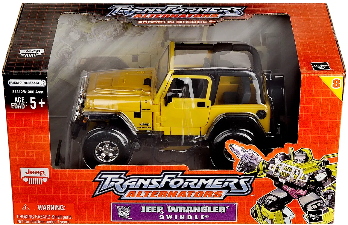 Swindle | Jeep Wrangler | Transformers Alternators Figure | TFSource