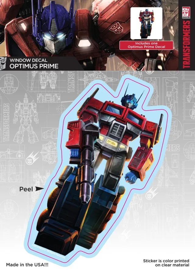 Optimus Prime Car Window Decal | Transformers G1 Generation One