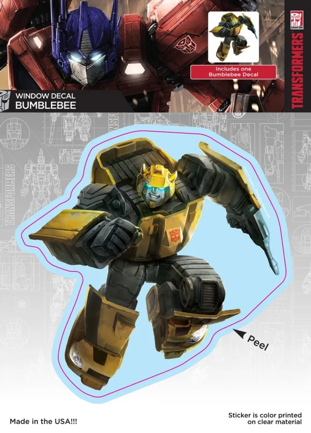 Bumblebee Car Window Decal | Transformers G1 Generation One