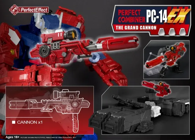 PC-14EX Grand Cannon Upgrade Kit for Transformers Legends Grand Maximus | Perfect Effect | Upgrade Kit