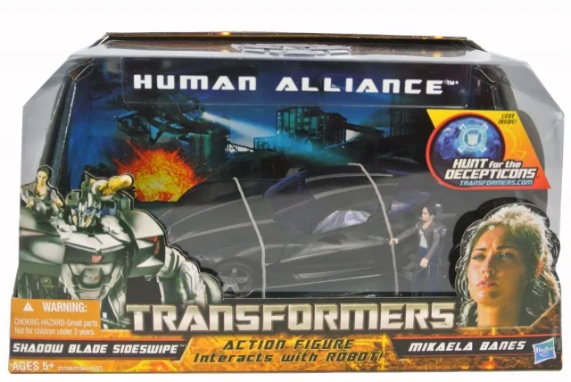 Shadow Blade Sideswipe and Mikaela Banes Human Alliance | Transformers Hunt for the Decepticons HFTD