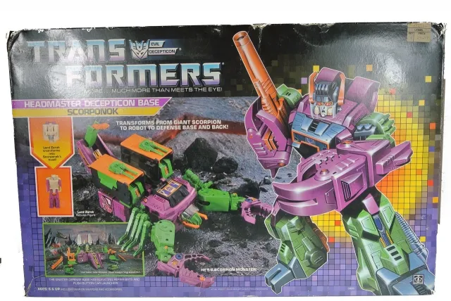 Scorponok Headmaster Vintage Transformers G1