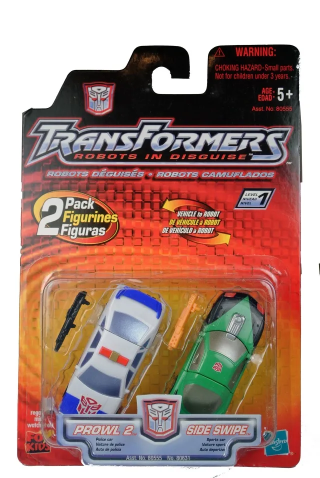 Side Swipe and Prowl 2 2-Pack Spychanger | Transformers Robots in Disguise RID