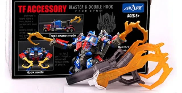 MPM-4 Optimus Prime Blaster and Double Hook Upgrade Kit | Spark Toy | Upgrade Kit