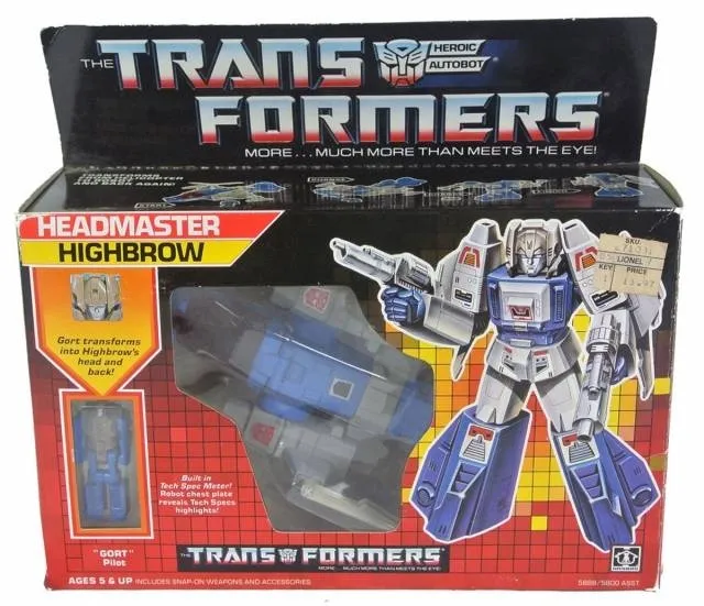 Highbrow Headmaster Vintage Transformers G1