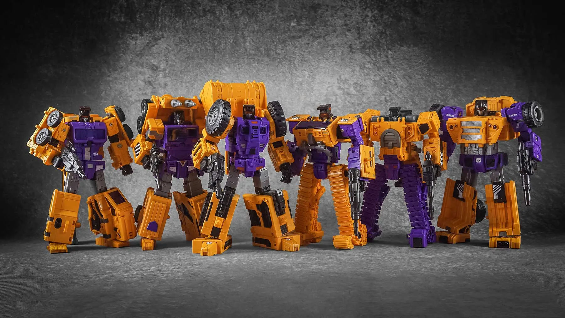 TW-C07E Orange Constructor Full Set of 6 Figures | ToyWorld 3rd