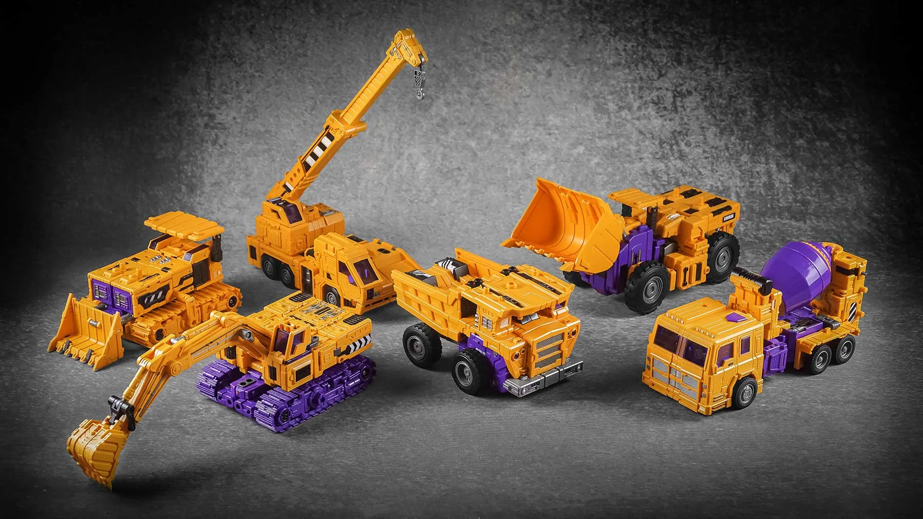 TW-C07E Orange Constructor Full Set of 6 Figures | ToyWorld 3rd