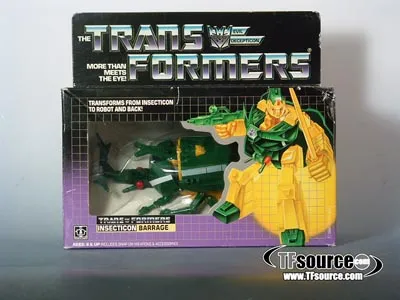 Barrage Insecticon Vintage Transformers G1
