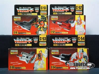 Superion Aerialbots Set of 5 Figures | Vintage Japanese G1 Transformers