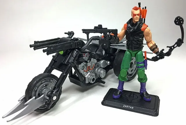 G.I. Joe Ninja Force Zartan with Cold Slither Cycle G.I. Joe