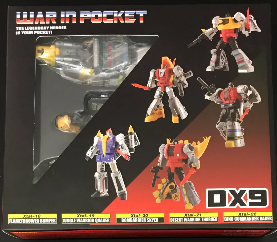 Dino Set of 5 Figures | DX9 Toys 3rd Party Collectible Figure