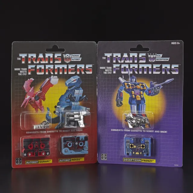 Transformers G1 Mini-Cassettes Gurafi Noizu Decepticon Frenzy | Transformers Vintage G1 Reissues