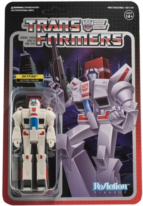 Skyfire Figure | Transformers ReAction G1 Generation One | Super7