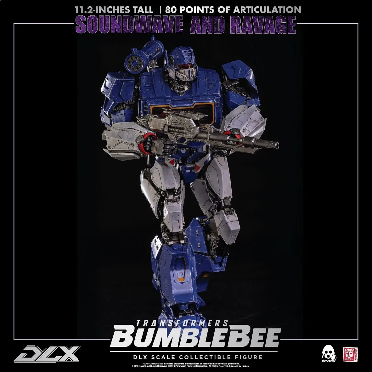 トランスフォーマー threezero サウンドウェーブ Soundwave and Ravage Collectible Figure DLX Scale