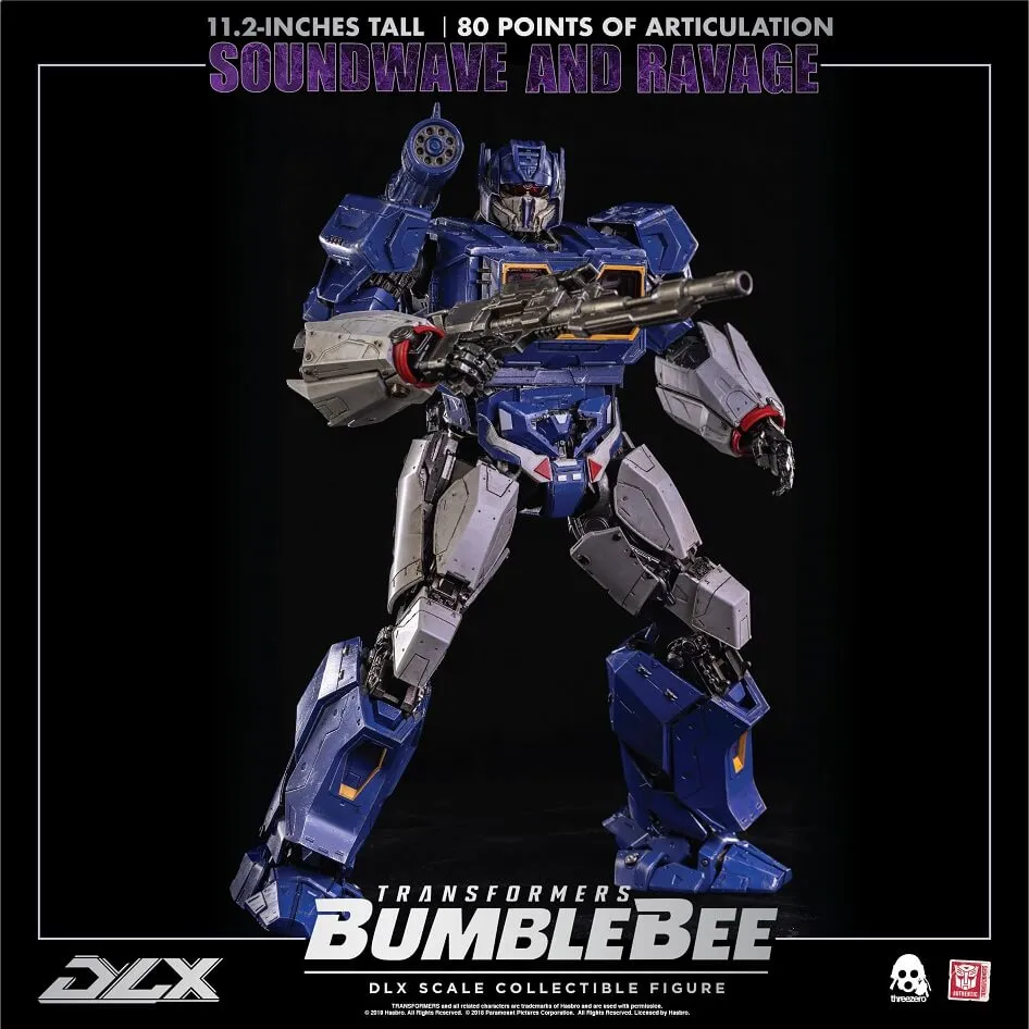Soundwave and Ravage Collectible Figure DLX Scale Collectible