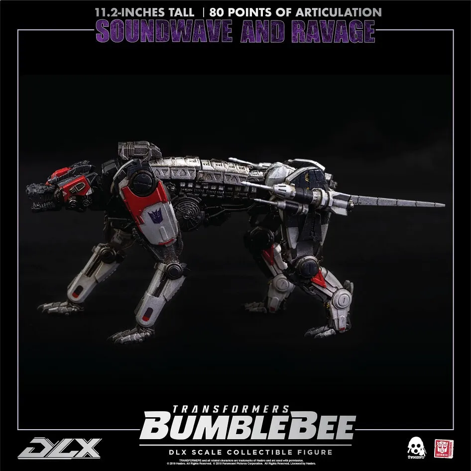 Soundwave and Ravage Collectible Figure DLX Scale Collectible