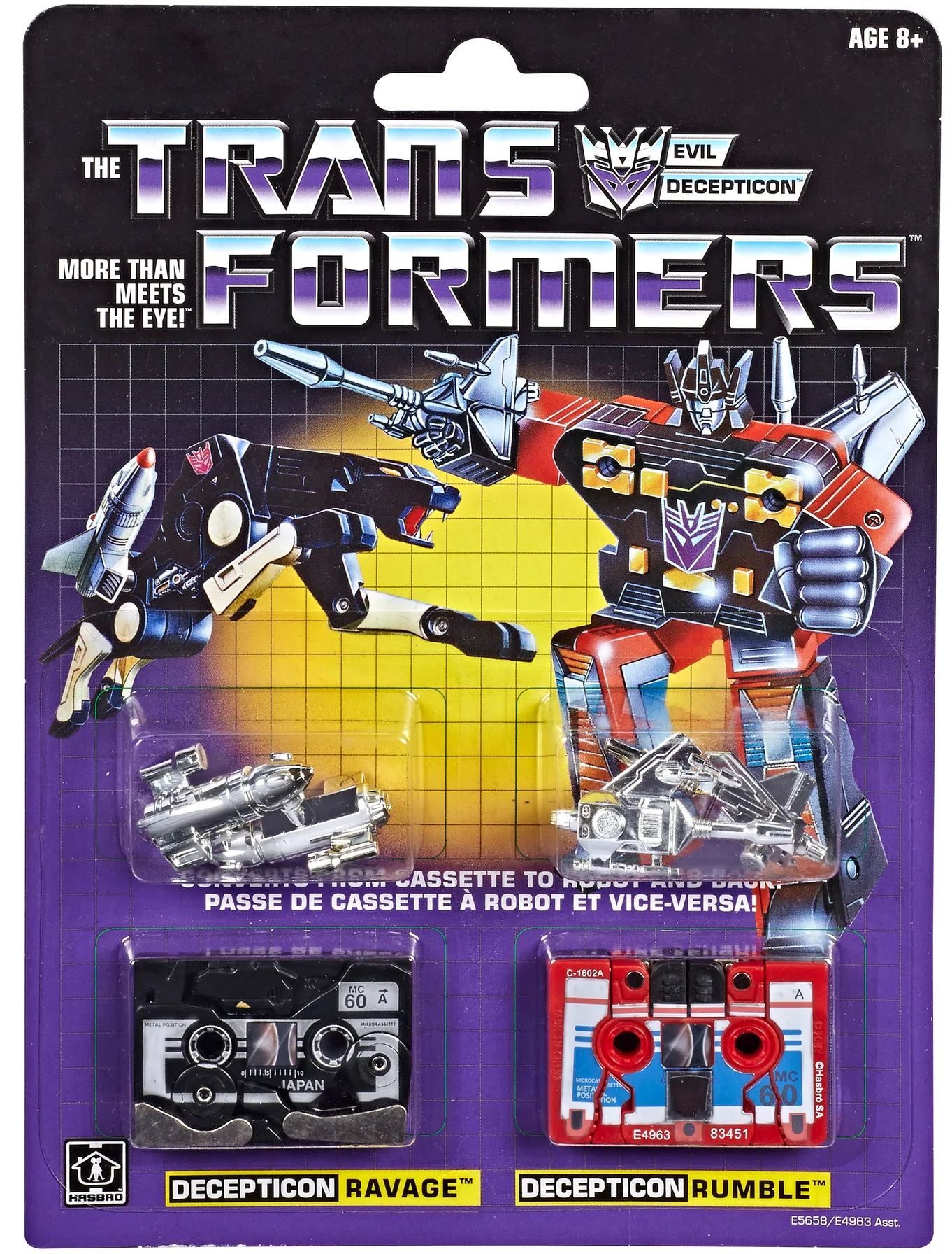 Transformers G1 Ravage and Rumble Set of 2 | Transformers Vintage G1 Reissues