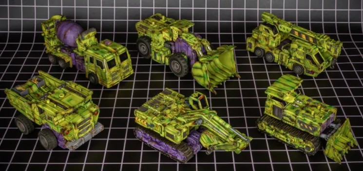 TW-C07G Constructor Weathered Green Version Set of 6 Figures