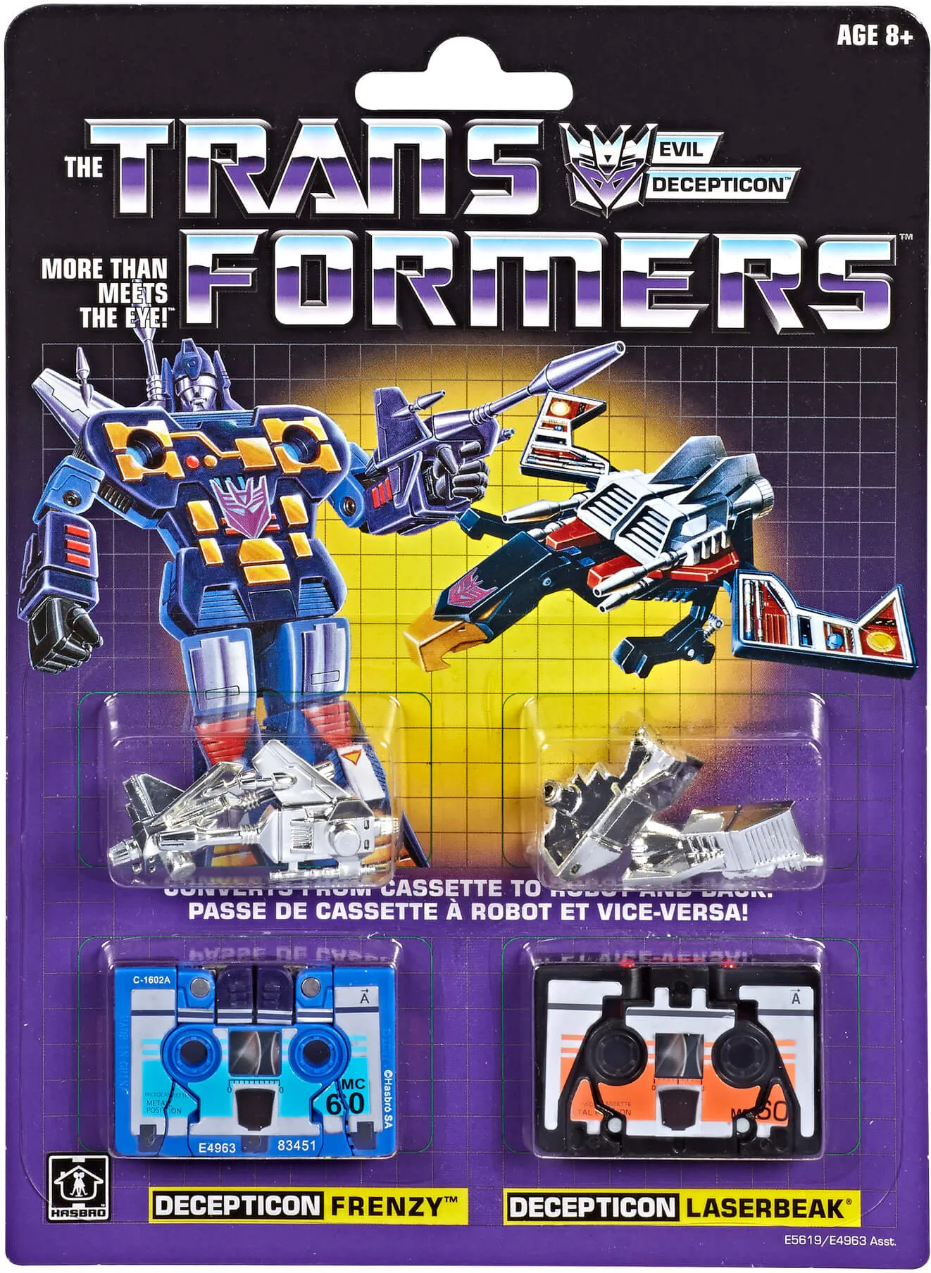 Transformers G1 Frenzy and Laserbeak Set of 2 | Transformers Vintage G1 Reissues