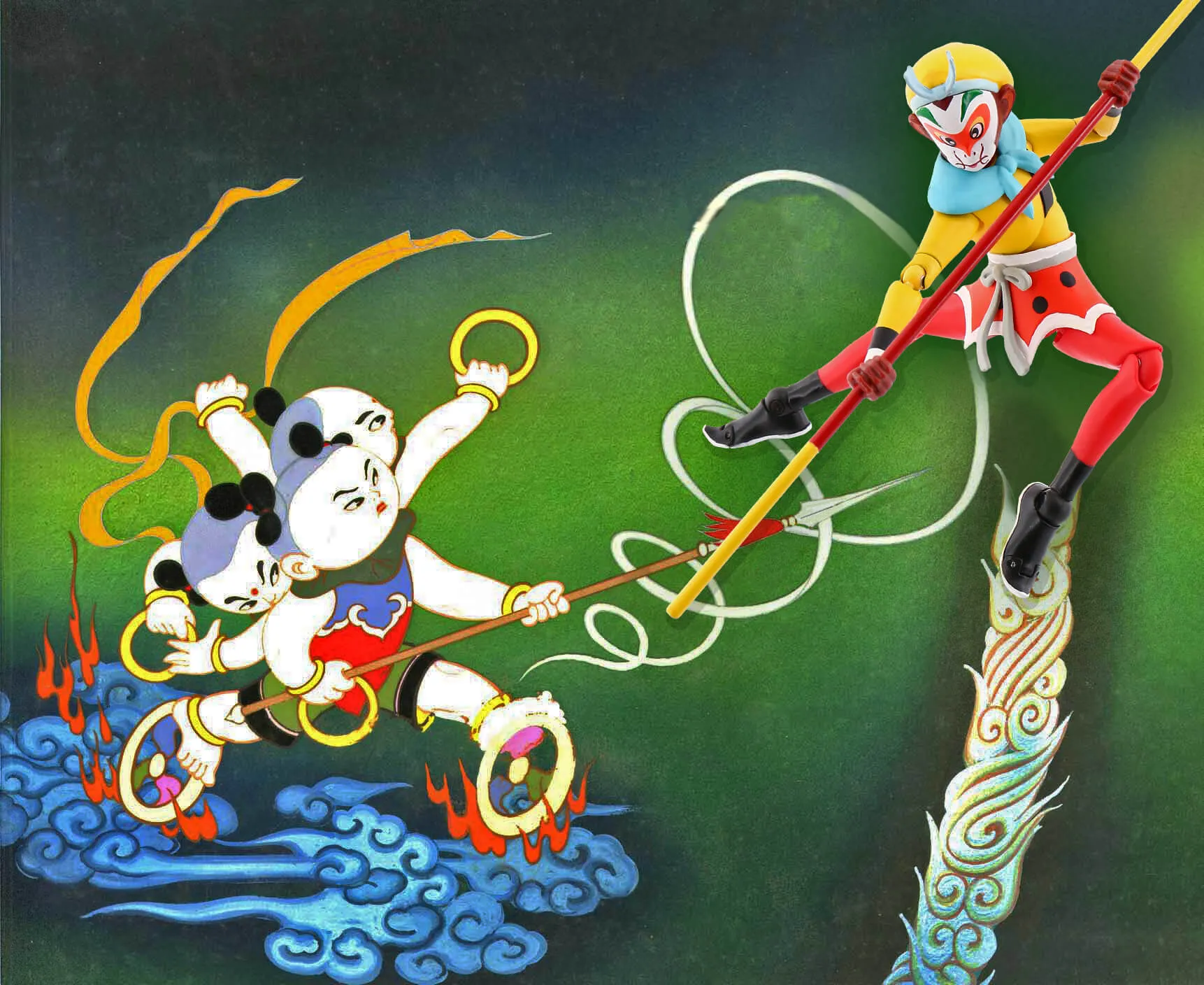 Monkey King Havoc in Heaven Morphing Figure | Toy Notch