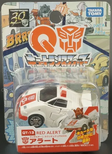 Takara Tomy Transformers Qt13 Alert Lamborghini Countach Lp500s