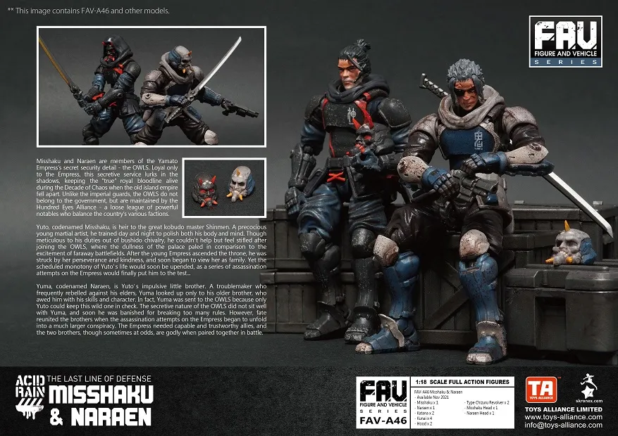 FAV-A46 Misshaku and Naraen 1:18 Scale | Acid Rain FAV