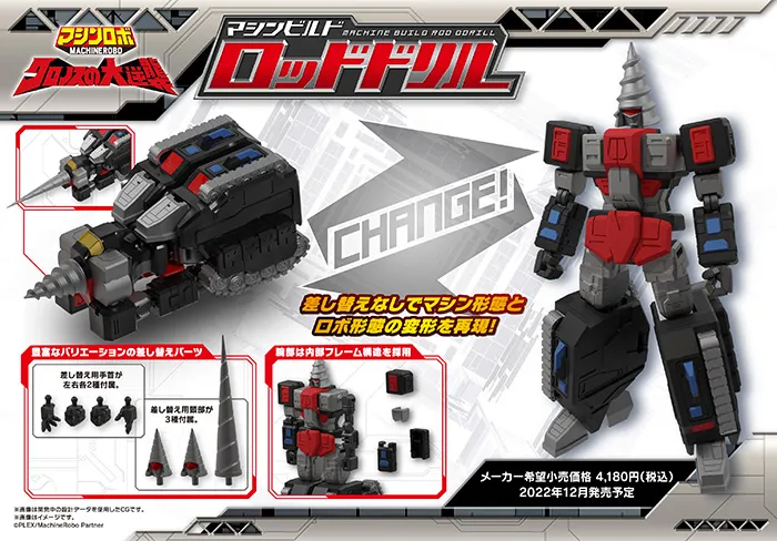 Rod Drill | Machine Robo Action Figure | TFSource