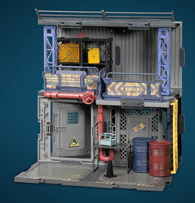 SIB-09 Bazaar Diorama Building Set | Scene in Box | Fresh Retro