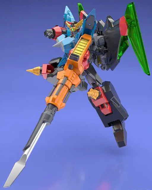 BANDAI SUPER MINI-PLA: Set Di 3 Modelli King Of Braves GaoGaiGar - Volfogg, Mic Sounders 13th E BariBarien