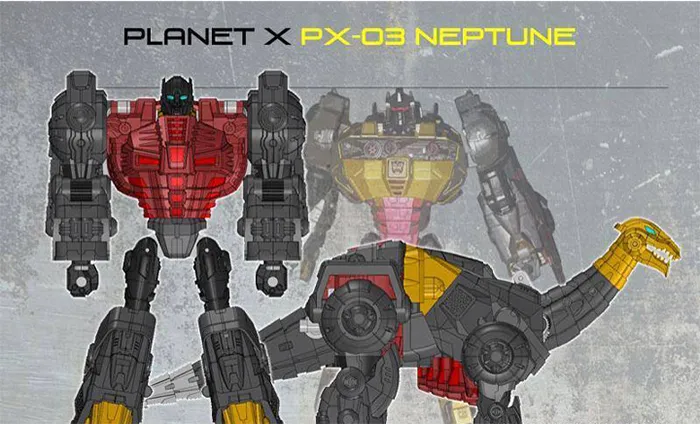 PX-03 Neptune Metallic Version | Planet X 3rd Party Transformers