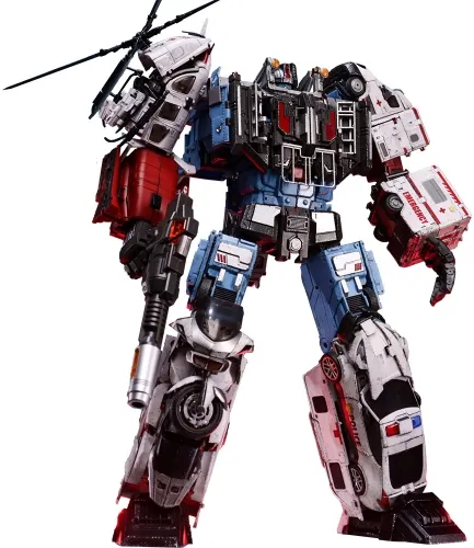 GT-08 Guardian Combiner Set of 5 Battle Damage Version | Generation Toy