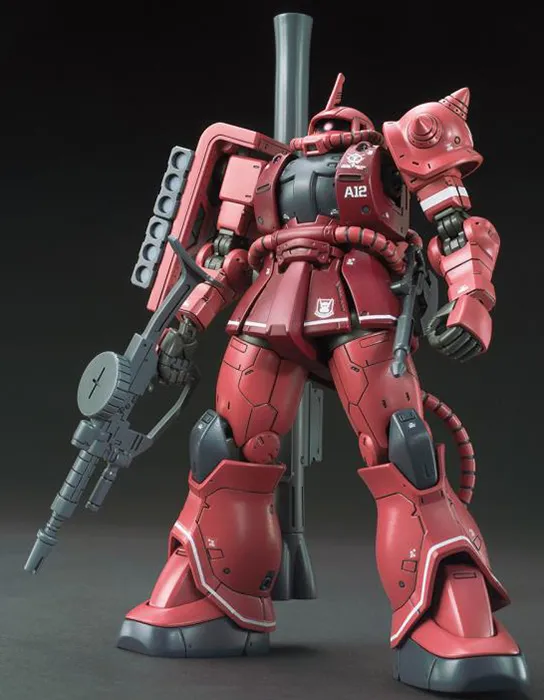 MS-06S Zaku II Char Red Comet Version 1:144 Scale High Grade Model Kit | Mobile Suit Gundam: The Origin | Bandai Spirits