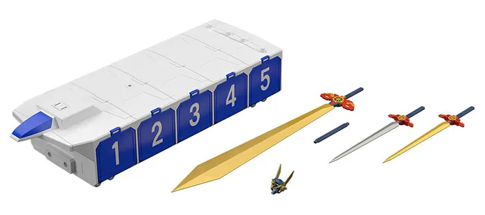 Kaiser Carrier and The Storm-Calling Dourinken Model Kit Set | The Brave Express Might Gaine | Bandai Spirits SMP