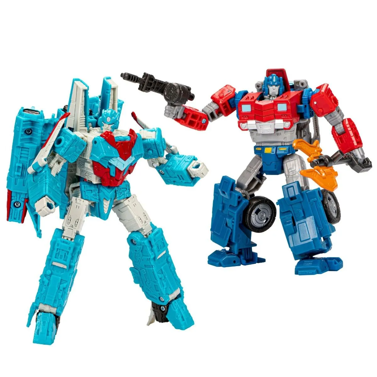 Senator Shockwave and Data Clerk Orion Pax Legacy Voyager Class | Transformers Generations Legacy