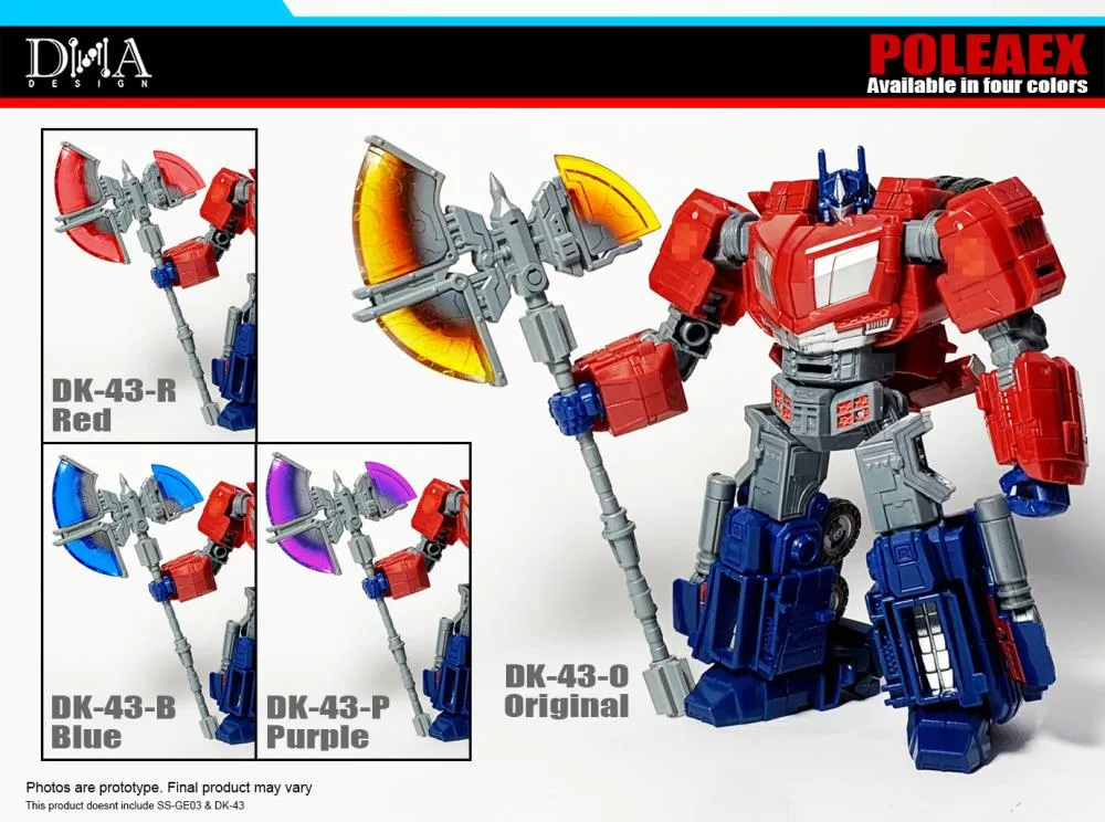 DK-43P Upgrade Kit for Transformers Studio Series 03 Optimus Prime
