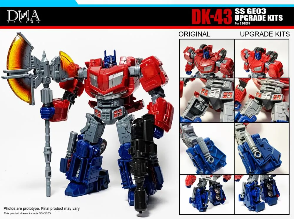 DK-43 Upgrade Kit for Transformers Studio Series 03 Optimus Prime
