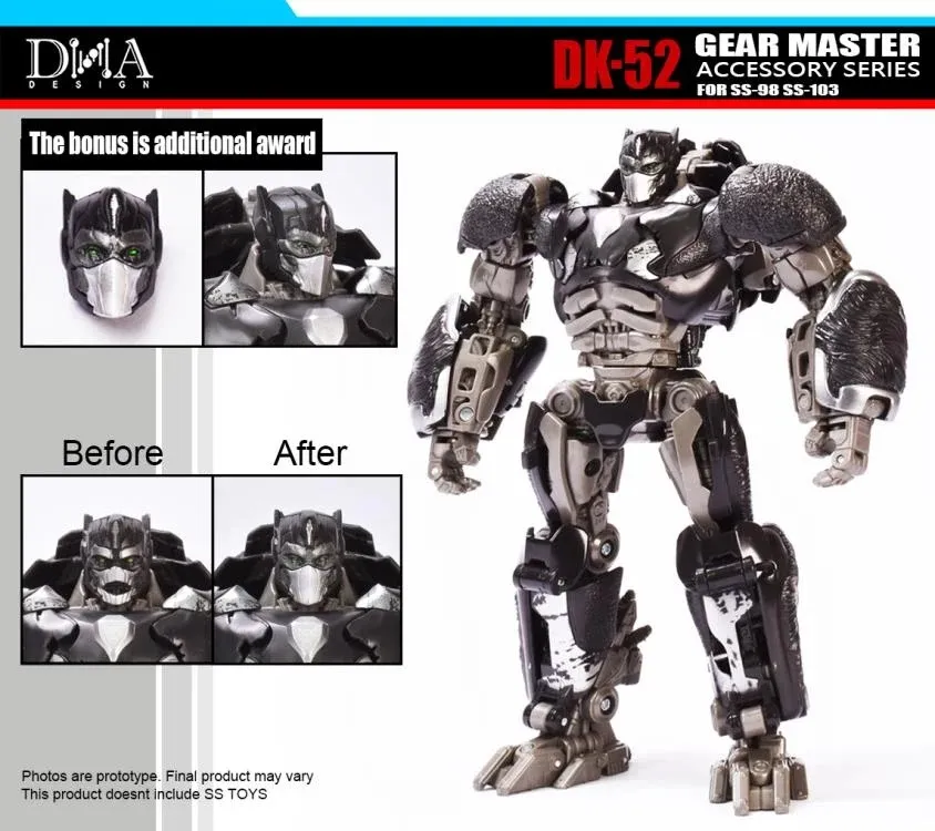 DK-52 Upgrade Kit for Transformers Studio Series 98 Cheetor and