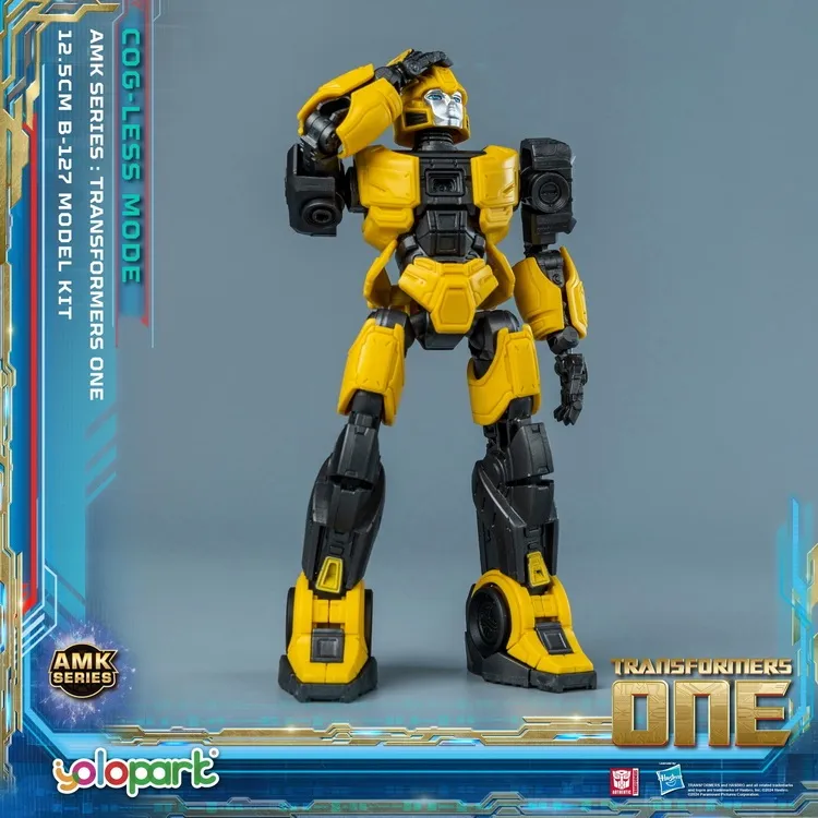 B-127 イエロー ロボットフィギュア B-127 (Cog-Less Mode) AMK Series Model Kit | Transformers: One