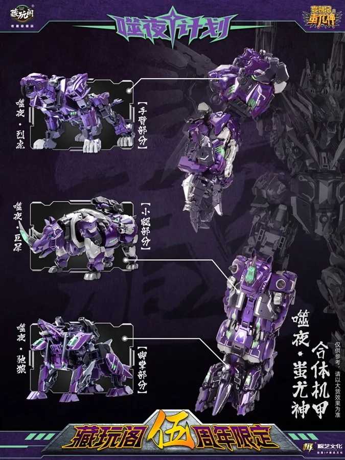 Cang-Toys THUNDER KING セット CT-Chiyou-01X-08X Thunderking 5th Anniversary Metallic