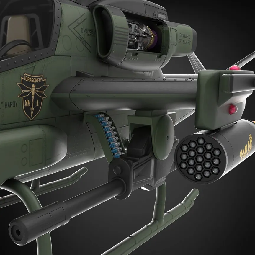 G.I. Joe Assault Copter Dragonfly (XH-1) 6-Inch Scale | Haslab