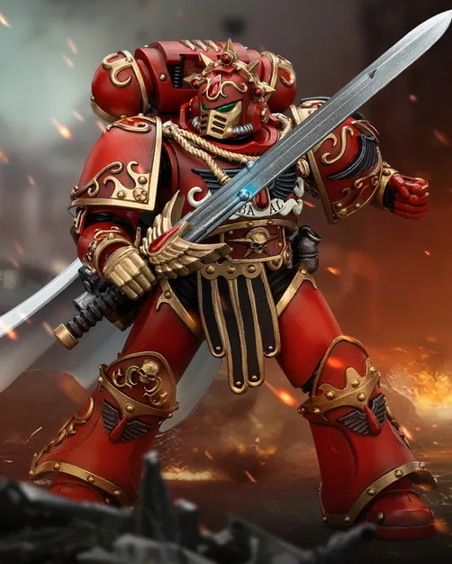 Blood Angels Legion Praetor with Paragon Blade 1/18 Scale | Warhammer: The Horus Heresy | Joy Toy