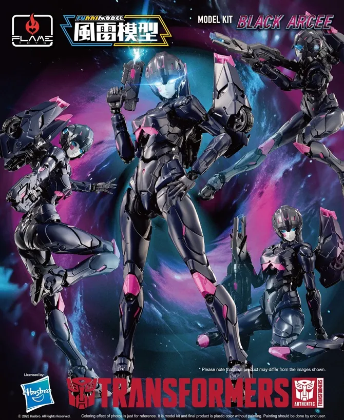 39 Black Arcee | Flame Toys Furai Model Transformers Kit | TFSource