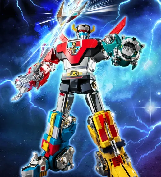 Voltron Retro Toy Edition ROBO-DOU Collectible Figure | Voltron: Defender Of The Universe | threezero