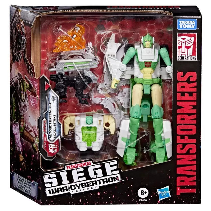 WFC-S15 Autobot Greenlight with Dazzlestrike Set of 2 Deluxe Class