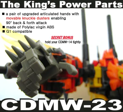 CDMW-23 The Kings Power Parts Articulated Fist Set | Crazy Devy