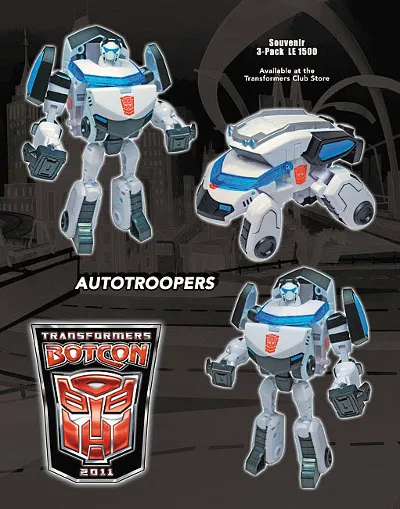 Autotroopers Set of 3 Botcon Exclusive | Transformers Convention Botcon 2011
