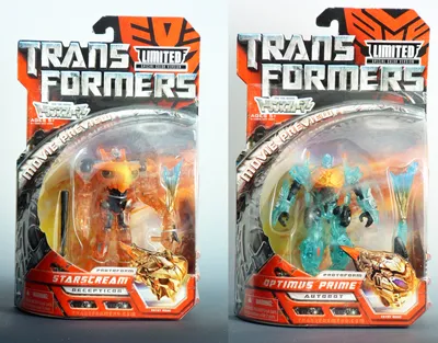 Deluxe Class Protoform Optimus Prime and Protoform Starscream Fusion Cluster Edition | Chara Hobby Exclusive | Transformers the Movie