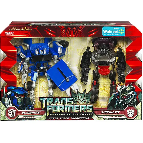 Deluxe Class Super Tuner Throwdown Blowpipe and Sideways | Transformers 2 ROTF Revenge of the Fallen