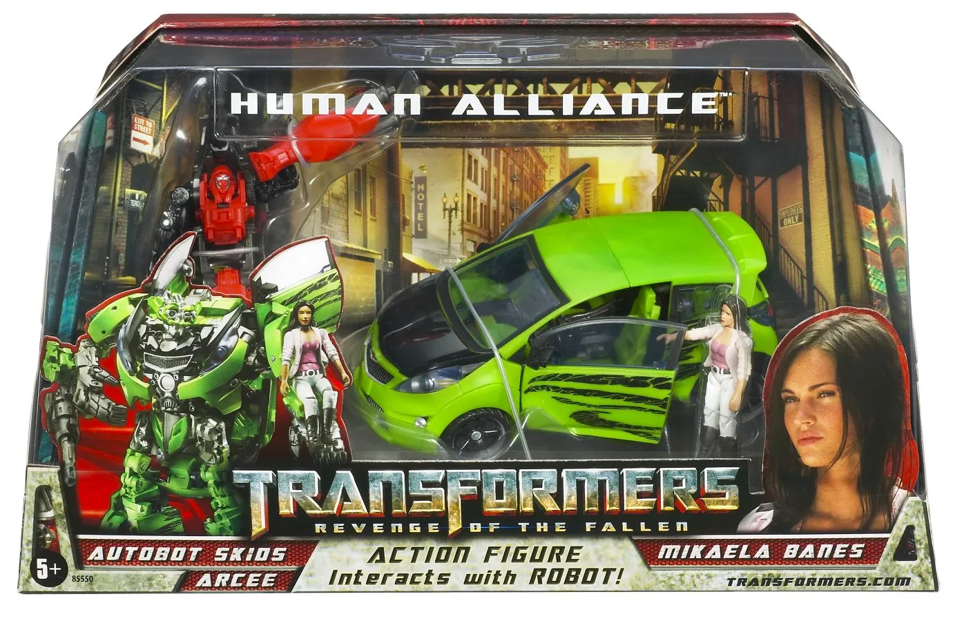 Human Alliance Autobot Skids with Mikaela Banes | Transformers 2 ROTF Revenge of the Fallen